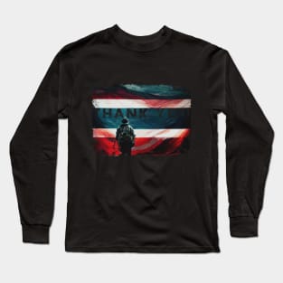 American Flag Thank you Long Sleeve T-Shirt